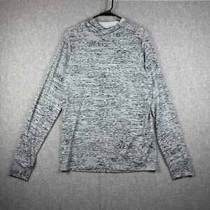 REI Co-op Sahara Shade Hoodie Men's Medium Tall Gray Camo Pullover Shirt Hiking